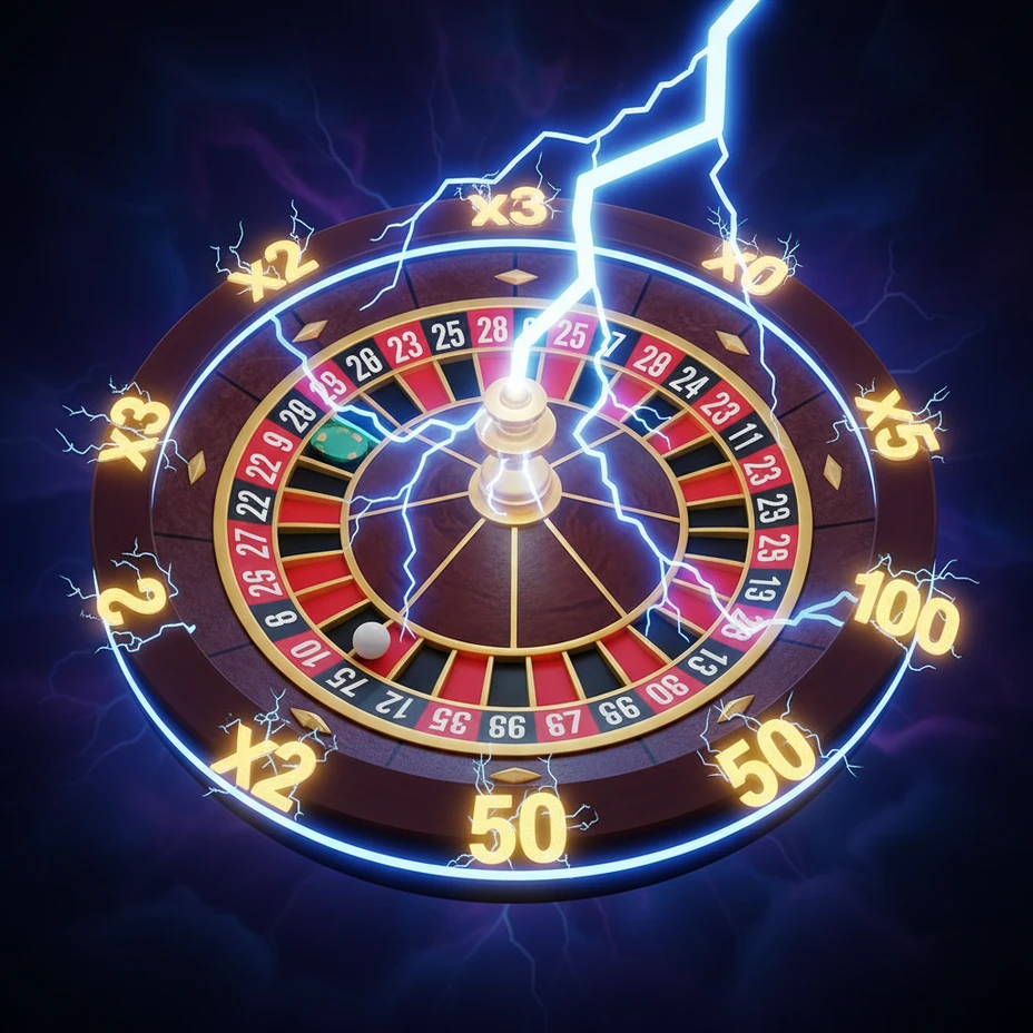 Lightning Roulette slot på Holyluck Casino